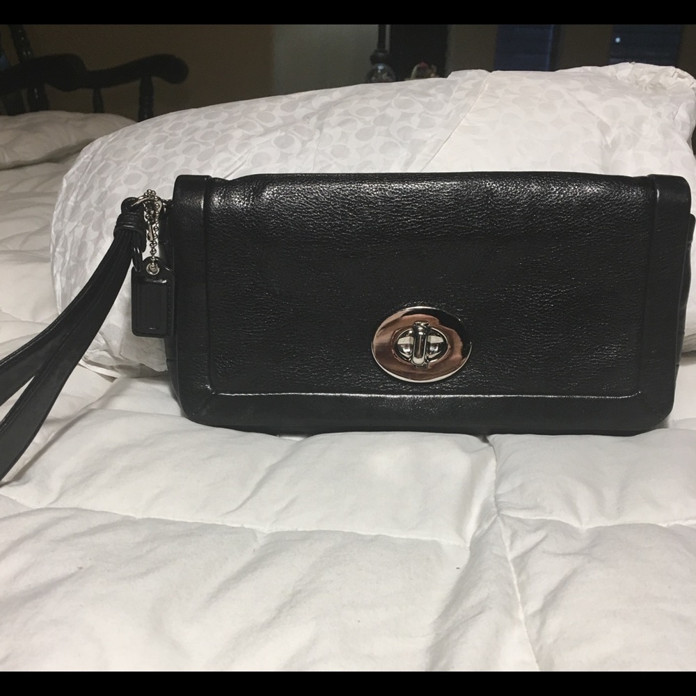 Coach Brand black clutch/wristlet authentic